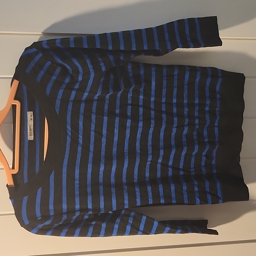 Old Navy, medium, black and blue sweater